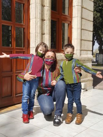 Gaziantepli tasarımcı çocuklar için kutnudan gömlek koleksiyonu hazırladı 4