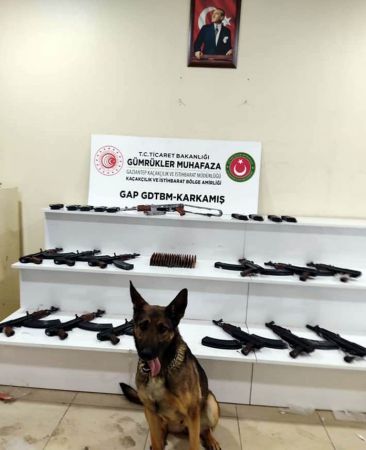 Sınır kapısında silah ve mühimmat ele geçirildi 4