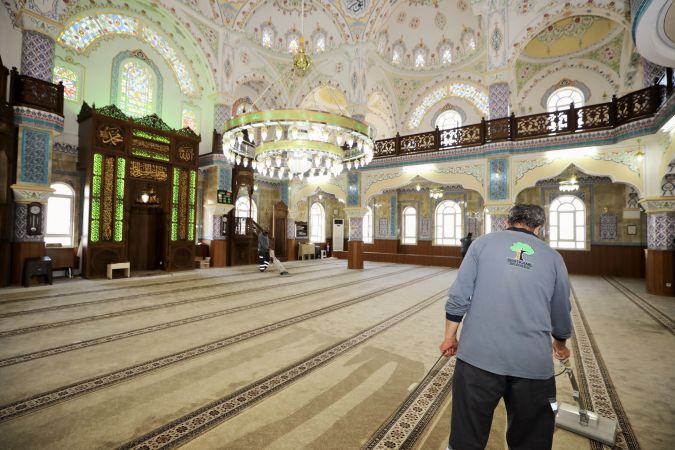 Foto Haber:Şehitkamil’deki camiler bayram namazına hazır 5