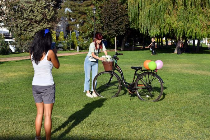 Foto Haber: Gaziantep'te "Süslü Kadınlar Bisiklet Turu" düzenlendi 6