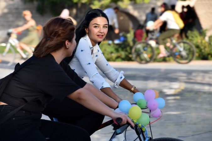 Foto Haber: Gaziantep'te "Süslü Kadınlar Bisiklet Turu" düzenlendi 18