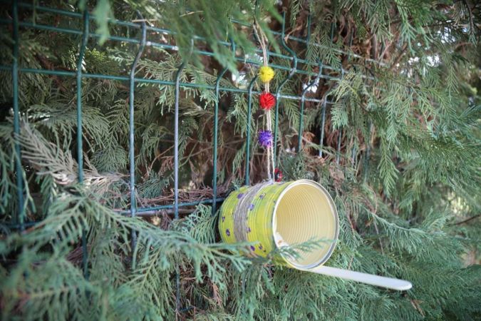 Foto Haber:Büyükşehir, hayvanları koruma gününde öğrencilerle mama ve su kabı yaptı 3