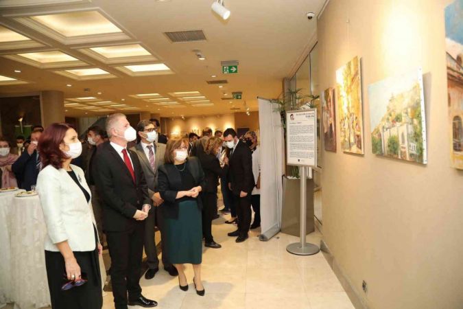 Sloven sanatçılar Gaziantep’i resmetti 1