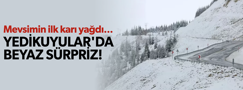 Foto Haber:Mevsimin ilk karı yağdı! Yedikuyular'da beyaz sürpriz 5