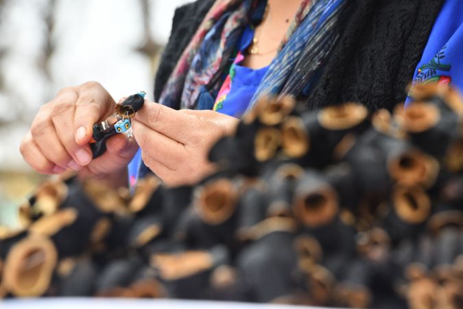 Foto Haber...Gastronomi kentinin patlıcan kurutmalıkları takıya dönüştü 12