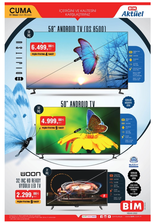 BİM 1 Nisan 2022 aktüel ürünler kataloğu yayınladı! BİM'de bu cuma Ramazan ayı için özel indirimler var. BİM'de bu hafta Cuma neler var? 3
