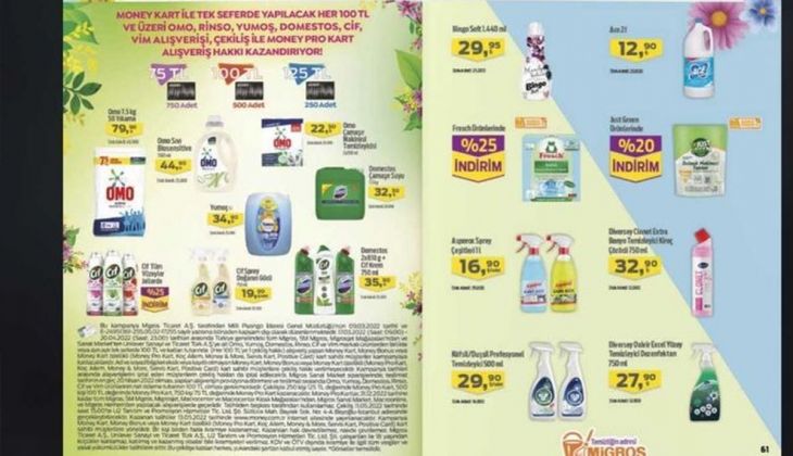Gaziantep'te 'Migros' indirim füzesini fırlattı! yüzde 50 indirim başladı! Sıvı yağ, tuvalet kağıdı, tavuk, peynir... İşte Migros 11 Nisan 2022 kataloğu… 2