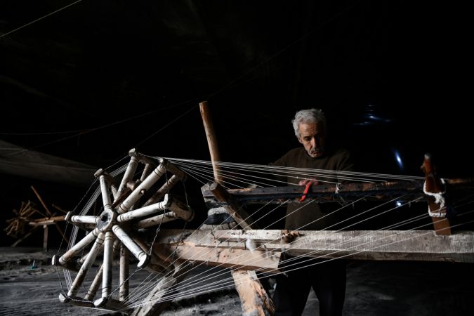 Gaziantep'te yaklaşık 60 yıldır mağarada kendir üretiyor...Gaziantep'in Unutulan El Emeği Mesleği 12