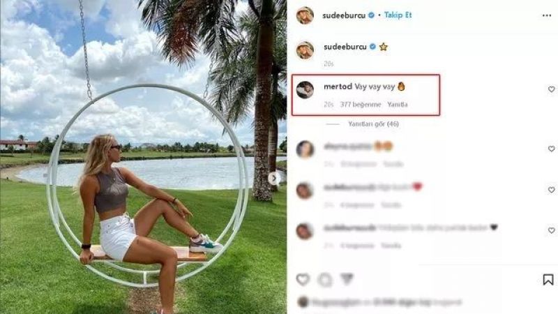 Survivor Sude’nin Mini Şortlu Pozuna Binlerce Yorum! Sevgilisi Mert Öcal Fotoğrafa Sessiz Kalamadı! 4