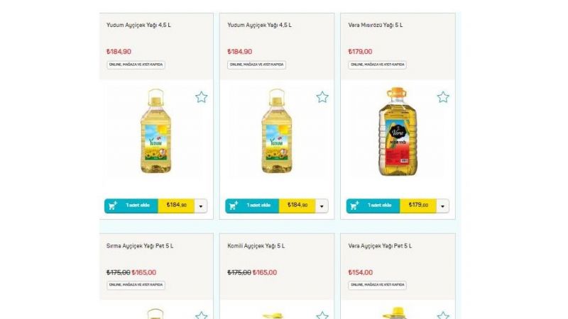 Carrefoursa, Migros ve A101, Tüm Sıvıyağ Ürünlerinde İndirime Gittiklerini Duyurdu! Zeytinyağı, Ayçiçek Yağı ve Diğer Yağ Ürünleri Dip Fiyatlardan Satışa Sunuldu! 2