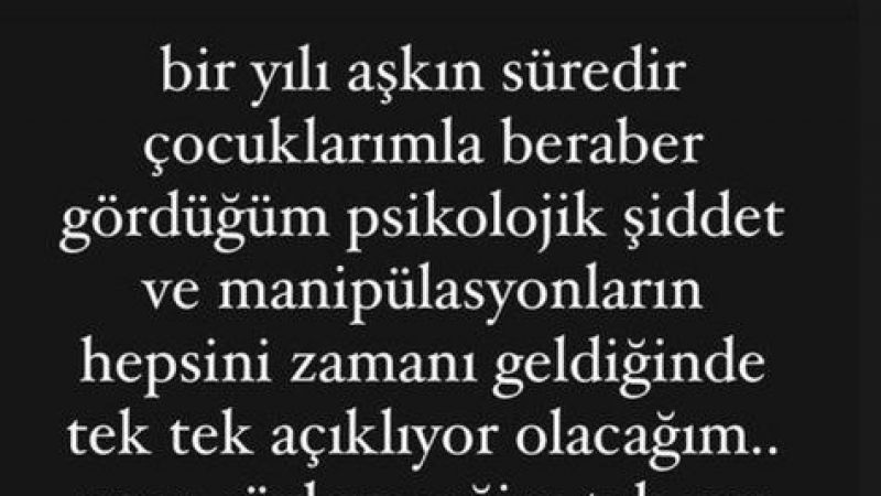 Şarkıcı Kutsi'nin 4 Ay İçerisinde Evlilik Kararı Aldığı Eşi Sibel Ülker, Öyle Bir Paylaşım Yaptı Ki Herkes Şaştı Kaldı Bir Yıldır Çocuklarımla Gördüğüm Psikolojik Şiddetin... 3