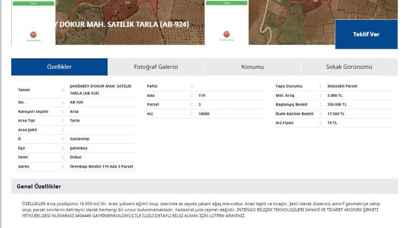 Yapı Kredi Bankası'ndan Gazianteplilere Duyuru: 187 Bin TL'ye Daire, 350 Bin TL'ye Tarla Sahibi Olabilirsiniz! 4