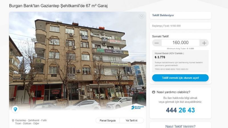 Gazianteplilerin Dikkatine: Satılık Gayrimenkul İlanları Güncellendi! Burgan Bank, 4 Yeni İlan Yayınladı! 4