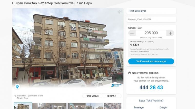 Gazianteplilerin Dikkatine: Satılık Gayrimenkul İlanları Güncellendi! Burgan Bank, 4 Yeni İlan Yayınladı! 5