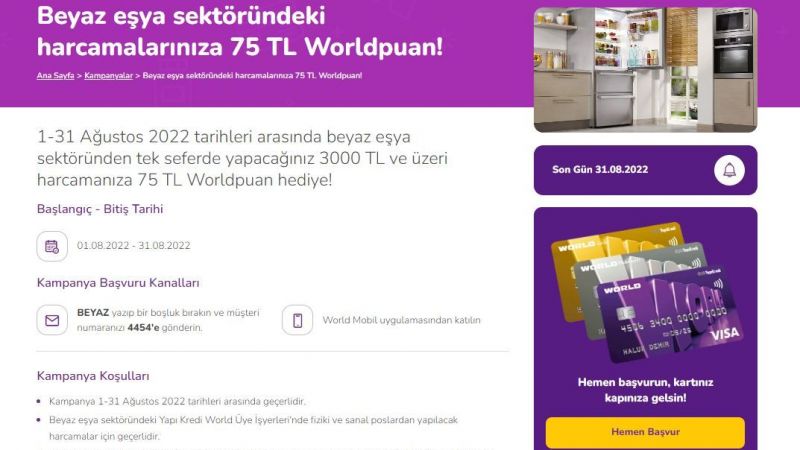 Beyaz Eşya Alacak Olanlar Dikkat! Yapı Kredi Bankası 75 TL Tutarında Alışveriş İndirimi Tanımlayacak! 3