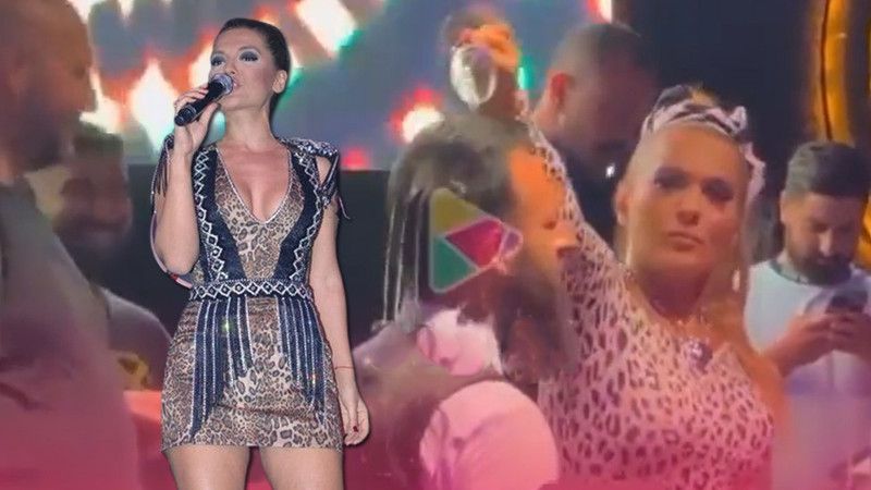 Demet Akalın Sahnede Garsonun Başından Aşağı İçki Döktü, Müjde Ar Çılgına Döndü! 1