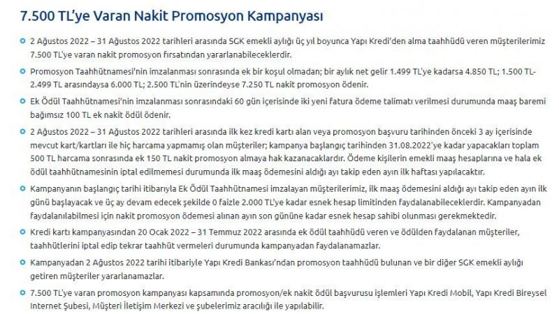 Emekli Promosyonunda Rekor Fiyat! Yapı Kredi Bankası, Ek Ödeme Hizmetini 7 Bin 750 TL'ye Çıkardı! 3