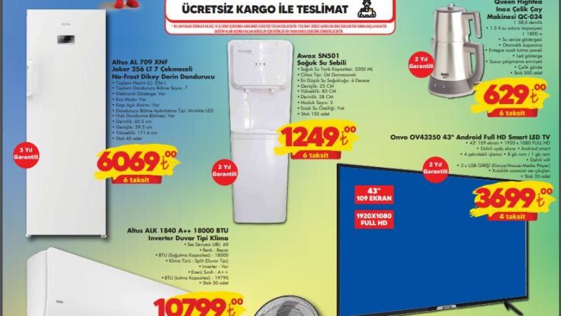 ŞOK Özel İndirimlerini Duyurdu! Sezon Sonu Fırsatlarında Buzdolabından Salıncağa Kadar Yok Yok! 4