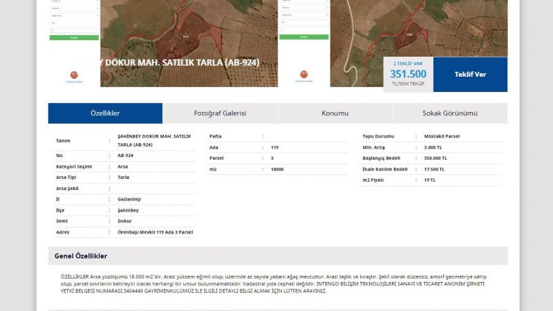 Yapı Kredi Bankası Sınırları Zorladı! Gayrimenkul Fiyatları Yarı Fiyatından Altına Düştü! İslahiye'de 108 Metrekarelik Apartman Dairesi 187 Bin TL'den Satışta! 3