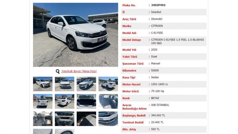 Ziraat Bankası'ndan Kaçırılmayacak Teklifler! Peugeot 301 330 Bin, Citroen Elysee 340 Bin TL! 4
