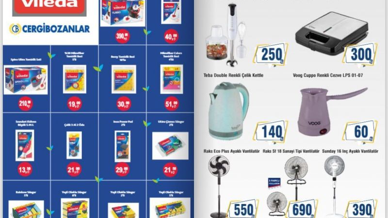 Cergibozanlar Market'ten Tüketicilere Duyuru: Ay Sonu İndirimlerini Kaçırmayın! Gıda Ürünlerinden Ev Aletlerine Pek Çok Ürün Grubunda Dev İndirimler Yapıldı! 4