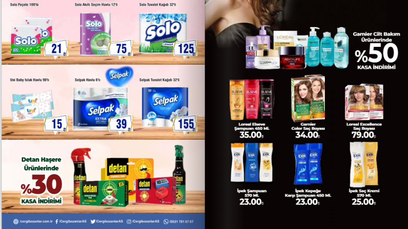 Cergibozanlar Market'in İndirimli Fiyatları İçin Son 4 Gün! Kişisel Bakım Ürünlerinde Ve Cilt Bakım Ürünlerinde Yüzde 50'lik İndirim! 2