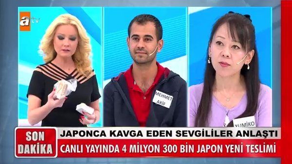 Müge Anlı'ya  Japon Yumiko Sakagami  için Gaziantepli Kuyumcu Yusuf Turuşkan  BALYA  BALYA PARAYI Müge Anlı'ya teslim etti... 4