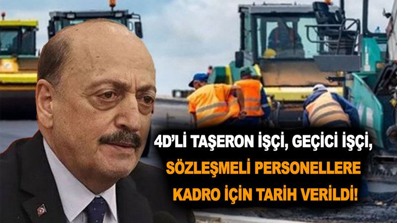 Sözleşmeli Personellerin Yüzlerini Güldüren Haber İçin Geri Sayım Başladı! 600 Bin Sözleşmeli Personele Kadro Hakkı Ne Zaman Verilecek? Bakan Bilgin Açıkladı! 1