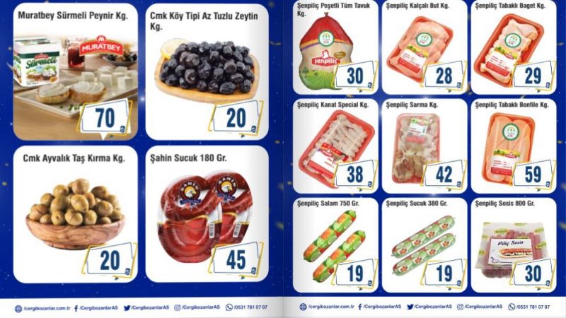 Cergibozanlar Market'te İndirim Günleri Başladı! Kuruluş Yıldönümü Kutlamalarına Tüm Halk Davetli! Temizlik Ürünleri, Deterjanlar Ve Gıda Ürünleri Yarı Fiyattan Satışa Sunuldu! 2