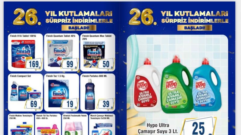 Cergibozanlar Market İndirim Kampanyasında Son Viraja Girdi! Kişisel Bakım Ürünleri, Bulaşık Ve Çamaşır Deterjanları, Küçük Ev Aletleri Taban Fiyatlardan Satışa Sunuldu! 2