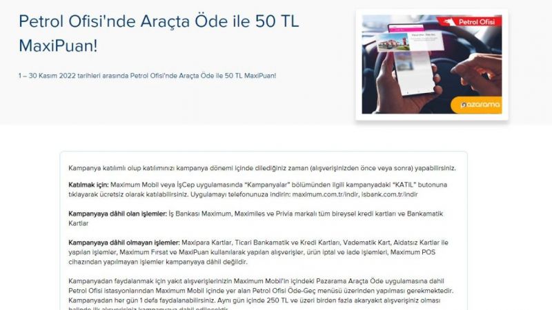 Türkiye İş Bankası’nda Yeni Bir Akaryakıt Kampanyası Başladı! Sadece Tek Bir Tık İle Ödeme Yapmak Yetecek! 50 TL Hemen Hesaba Geçecek… 4