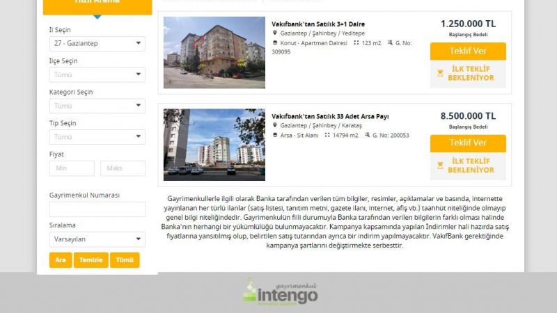 62.500 TL’niz Varsa; Gaziantep’teki Bu Evi Kaçırmayın! Vakıfbank, Satışa Çıkardı! 123 Metrekare Ve 3+1 Konut Satışı İçin Geri Sayım Başladı! 3