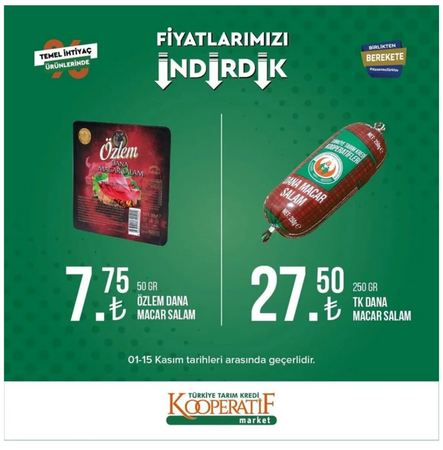 Gaziantepliler Bu İndirimleri Görünce Tarım Kredi Kooperatif Marketlerine KOŞACAK! YOK ARTIK DEDİRTEN İNDİRİMLER (1-15 Kasım güncel indirimli ürünler kataloğu) 11
