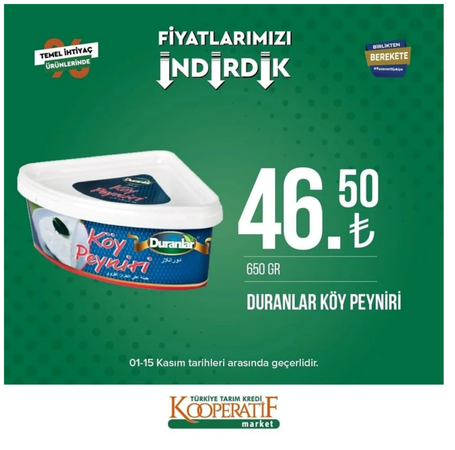 Gaziantepliler Bu İndirimleri Görünce Tarım Kredi Kooperatif Marketlerine KOŞACAK! YOK ARTIK DEDİRTEN İNDİRİMLER (1-15 Kasım güncel indirimli ürünler kataloğu) 13