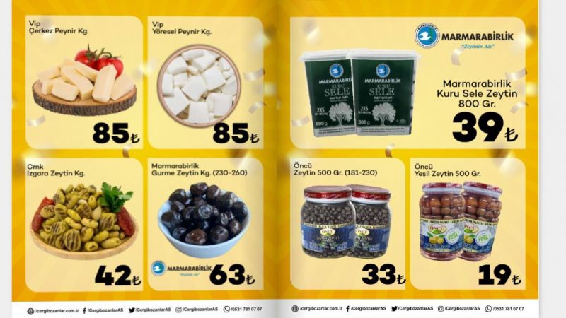 Cergibozanlar Market'te 26'ıncı Yıl Kutlamaları Devam Ediyor! Kahvaltılık Fiyatları Dibi Gördü! Zeytin 19 TL, Sucuk 15 TL! Son Tarih 13 Kasım! 4