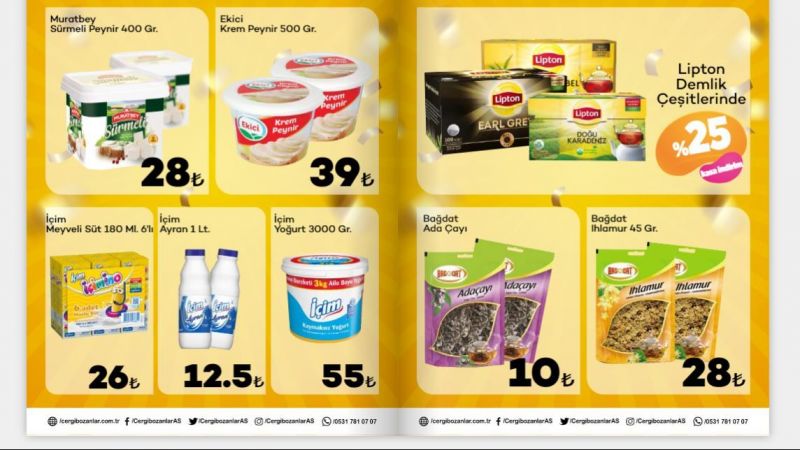 Cergibozanlar Market'te 26'ıncı Yıl Kutlamaları Devam Ediyor! Kahvaltılık Fiyatları Dibi Gördü! Zeytin 19 TL, Sucuk 15 TL! Son Tarih 13 Kasım! 3