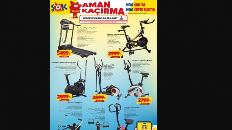 12-15 Kasım ŞOK Aktüel Ürün Kataloğu Yayınlandı! Spor Salonu Ayağınıza Gelecek! Spor Aletleri Yarı Fiyatına Satışa Sunuldu! 3