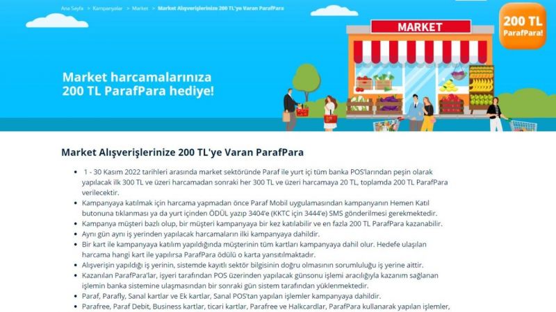 Halkbank Resmen Duyurdu! Paraf Kart Kullanıcılarının Market Alışverişlerine Büyük Destek! 300 TL'lik Harcamanın 200 TL'si Cebinizde Kalacak! 3