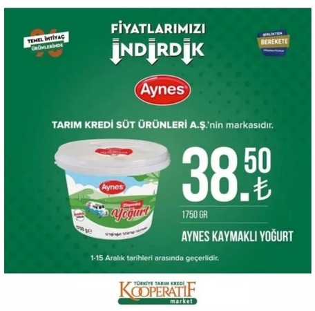 Gaziantepliler Tarım Kredi Markete Koşacak! Tarım kredi marketlerinde indirim yağmuru! 1-15 Aralık'ta Peynir, yağ, çay ve daha birçok üründe fiyatlar düştü! Bu fırsatı kaçıran pişman olur 3