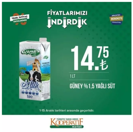 Gaziantepliler Tarım Kredi Markete Koşacak! Tarım kredi marketlerinde indirim yağmuru! 1-15 Aralık'ta Peynir, yağ, çay ve daha birçok üründe fiyatlar düştü! Bu fırsatı kaçıran pişman olur 4