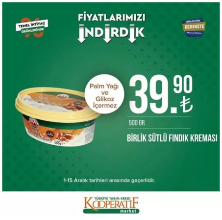 Gaziantepliler Tarım Kredi Markete Koşacak! Tarım kredi marketlerinde indirim yağmuru! 1-15 Aralık'ta Peynir, yağ, çay ve daha birçok üründe fiyatlar düştü! Bu fırsatı kaçıran pişman olur 5
