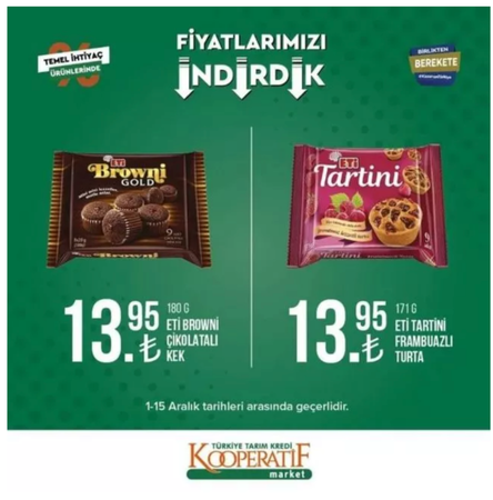 Gaziantepliler Tarım Kredi Markete Koşacak! Tarım kredi marketlerinde indirim yağmuru! 1-15 Aralık'ta Peynir, yağ, çay ve daha birçok üründe fiyatlar düştü! Bu fırsatı kaçıran pişman olur 10
