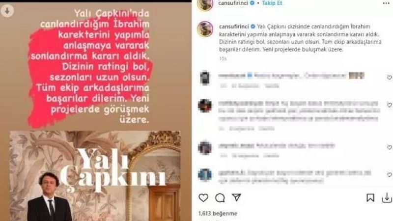 Gaziantep'ten Tepki Toplayan Yalı Çapkını Dizisi'nde Yaprak Dökümü Erken Başladı! Dizinin Sevilen Oyuncusu, Yalı Çapkını’ndan Ayrıldığını Resmen Duyurdu! “Şimdi Kimse İzlemez Artık…” 3