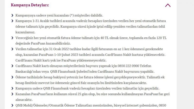 Fatura Takibini QNB Finansbank'a Bırakan Kazanacak! Fatura Talimatı Veren Müşterilere, 120 TL Hediye Edilecek! Son Başvuru Tarihi 31 Aralık! 4