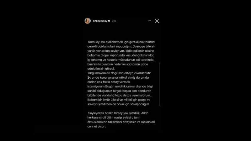 Özge Ulusoy, Yasını Askıya Aldı; Babasının Kazasının Peşine Düştü! “Düşündükçe Kanım Donuyor!” Meğer Neler Olmuş Neler… 4