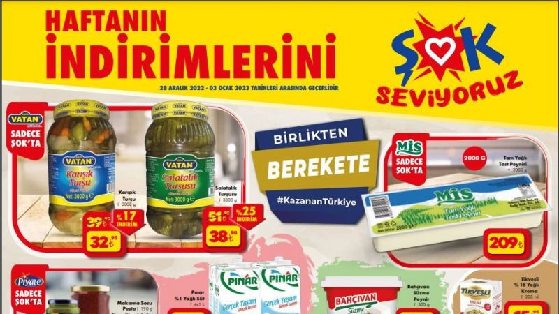 ŞOK’un İndirimleri Şok Etmeye Yetti! 4 Adet Süt 62,90 TL’ye; 2 Kilogram Kaşar Peyniri 209 TL’ye Düştü! 3
