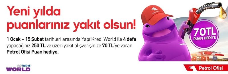 Araç sahiplerine müjde! Yapı Kredi ile Petrol Ofisi ortaklığıyla 70 TL’ye varan hediye 2
