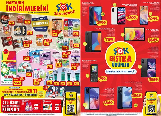 Gaziantep ŞOK market rafları indirimli ürünler ile doldu! Sucuklar 79,90 TL’ye, havlu kağıtlar 67,90 TL’ye düştü! 2