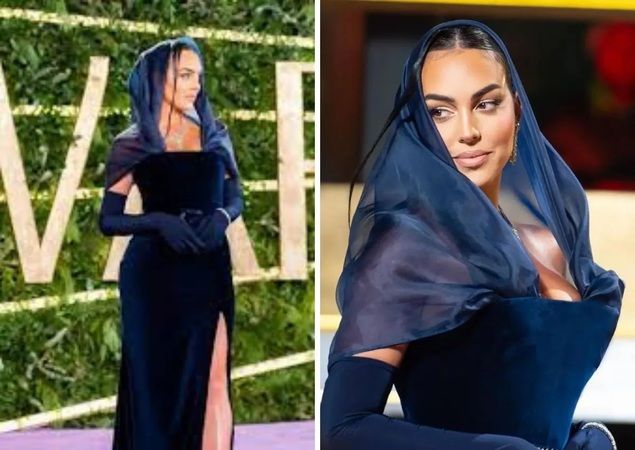 Cristiano Ronaldo’nun sevgilisi Georgina Rodriguez, Suudi Arabistan’a gitti! Kıyafeti, tarzı ve güzelliğiyle herkesi büyüledi! “Lacivert çok yakışmış…” 1