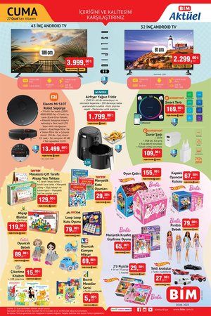 Gaziantepliler acele edin, BİM’in cuma indirimleri başladı! TV’ler 2.299 TL’ye kadar düştü! İşte 27 Ocak 2023 Cuma BİM aktüel ürün kataloğu 1
